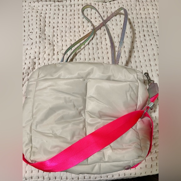 MZ Wallace - Bright white with Iridescent Bowery Quatro Tote Bag - Picture 3 of 8